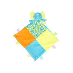 Doudou avec hochet vierge ou à personnaliser