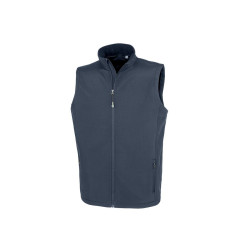 Bodywarmer Softshell homme en polyester recyclé vierge ou à personnaliser