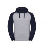 Sweat capuche baseball vierge ou à personnaliser