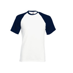 Tee-shirt baseball manches courtes vierge ou à personnaliser - Express et pas cher