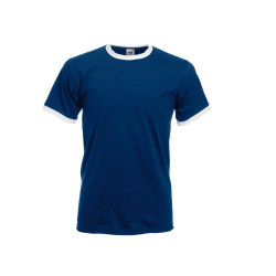 Tee-shirt bords côtes contrastés vierge ou à personnaliser - Express et pas cher