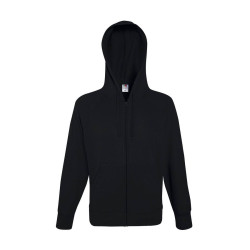 Sweat léger capuche zippé homme vierge ou à personnaliser