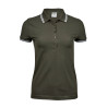Polo femme col et manches contrastés vierge ou à personnaliser