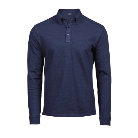 Polo stretch manches longues vierge ou à personnaliser