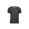 T-shirt bords côtes contrastés vierge ou à personnaliser - Express et pas cher