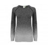 T-shirt manches longues sans couture femme vierge ou à personnali