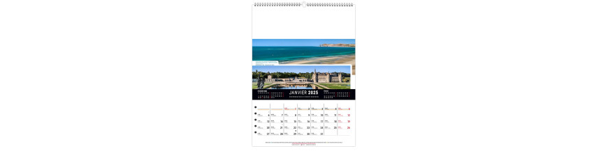 Calendrier mural 2025/2026 personnalisé